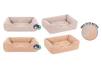 Sweet Dreams Boucle Pet Bed Large 71x58x23cm 2 Colour