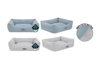 STRIPED PET BED SMALL 46X36X15CM 2 COL