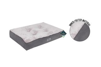 FAUX SUEDE DOG MATTRESS 70X50X13CM