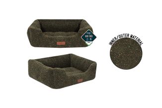Sweet Dreams Green Sherpa Pet Bed Small 46x36x15cm