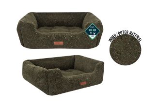 Sweet Dreams Green Sherpa Pet Bed Large 71x58x25cm