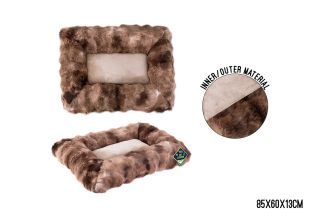 FAUX FUR PET CUSHION MEDIUM 85X60X13CM