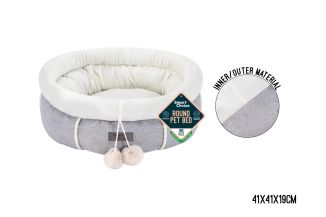 ROUND DONUT PET BED 41X41X19CM