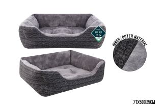 Sweet Dreams Milton Premium Patterned Pet Bed Lrg 71x58x25cm