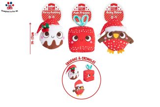 Smart Choice Squeaky Crinkle Xmas Plush Dog Toy 3