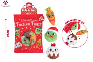 Smart Choice Plush Festive Feast Hide & Seek Dog Toy
