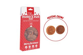 Smart Choice Christmas Chicken & Duck Coins Dog Treat