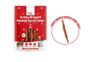 Smart Choice Turkey Wrapped Rawhide Carrot Stick Dog Treat