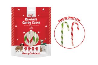Smart Choice Rawhide Candy Cane Dog Treat 8 Pack 80g