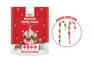 Smart Choice Rawhide Candy Cane Dog Treat 8 Pack 80g