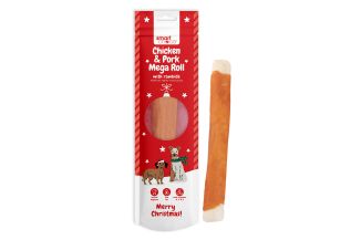 Smart Choice Rawhide Chicken & Pork Mega Roll Dog Treat 90g