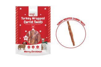 Smart Choice Turkey Wrapped Carrot Twists Dog Treat 100g