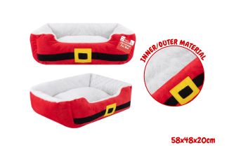 Festive Pet Bed Medium 58x48x20cm