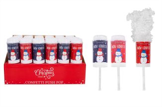 RSW Christmas Snow Confetti Push Pop