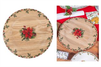 RSW Christmas Holly Charger Plate