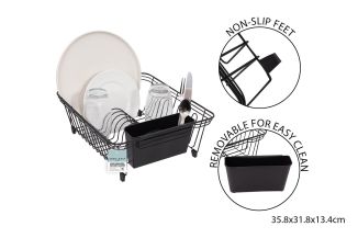 Coco & Gray Wire Dish Drainer & Detachable Cutlery Basket