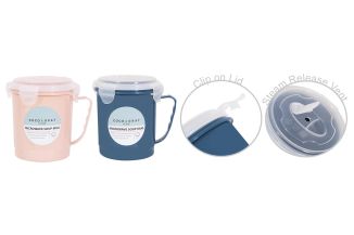 Coco & Gray Microwave Soup Mug With Lid 600ml
