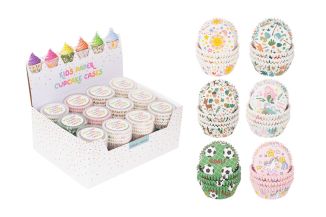 RSW Cake Cases 100 Pack 4 Assorted Kid Designs