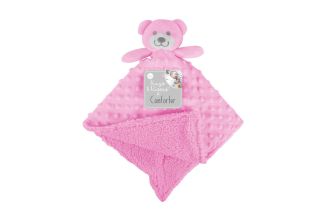 First Steps Soft Double Sided Baby Comforter Blanket Pink