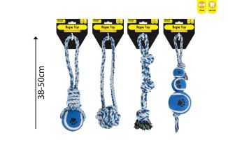 Smart Choice Jumbo Rope Tug Dog Toy 2 Assorted Colours