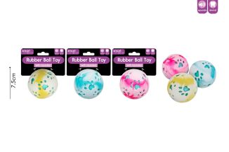 Smart Choice Rubber Ball Dog Toy 3 Assorted Colours