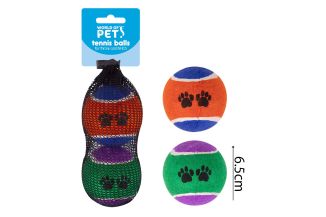 World of pets Tennis Balls 6.5cm 2 Pack