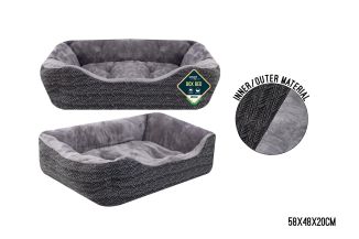Sweet Dreams Milton Premium Patterned Pet Bed Med 58x48x20cm