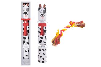 RSW Christmas Pet Dog Silver 14" Cracker
