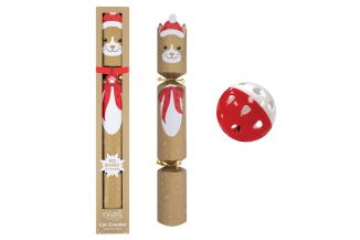 RSW Christmas Pet Cat Gold 14" Cracker